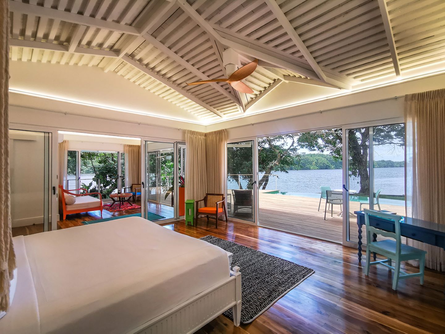 Room with canal view at Tortuga Lodge in Tortuguero, Costa Rica